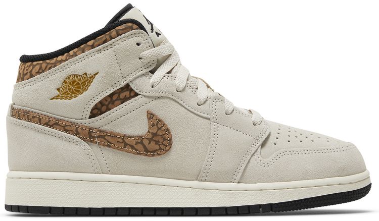 Air Jordan 1 Mid SE GS Brown Elephant