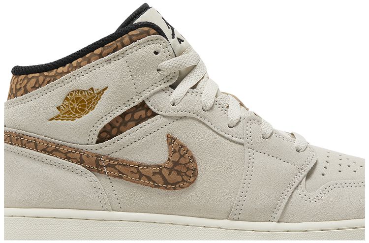 Air Jordan 1 Mid SE GS Brown Elephant