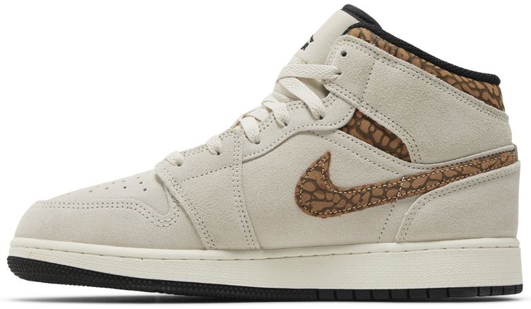 Air Jordan 1 Mid SE GS Brown Elephant
