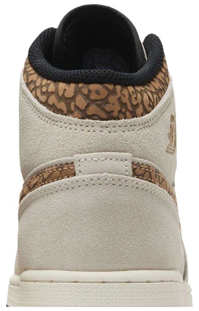 Air Jordan 1 Mid SE GS Brown Elephant