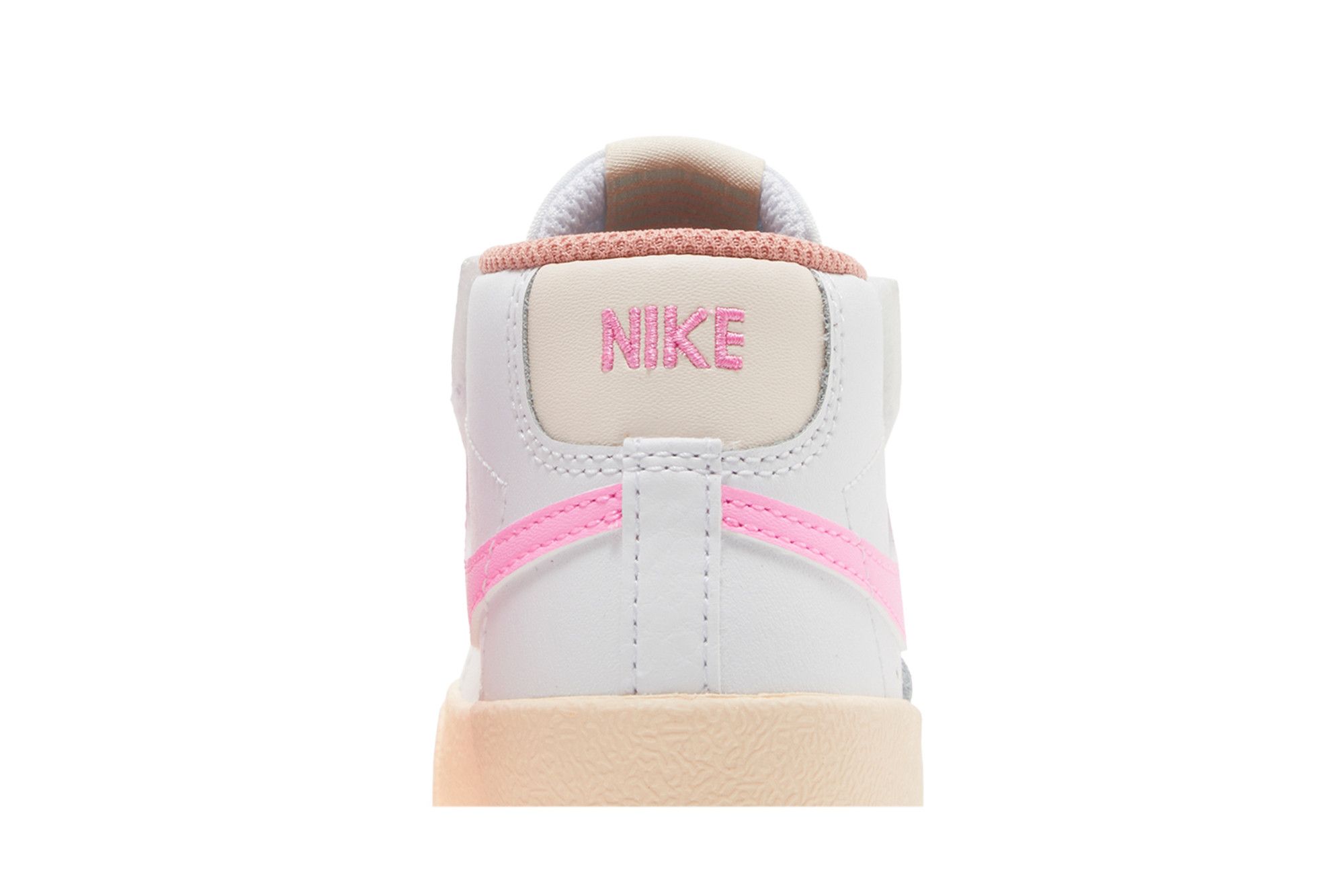 white & pink blazer mid 77 trainers