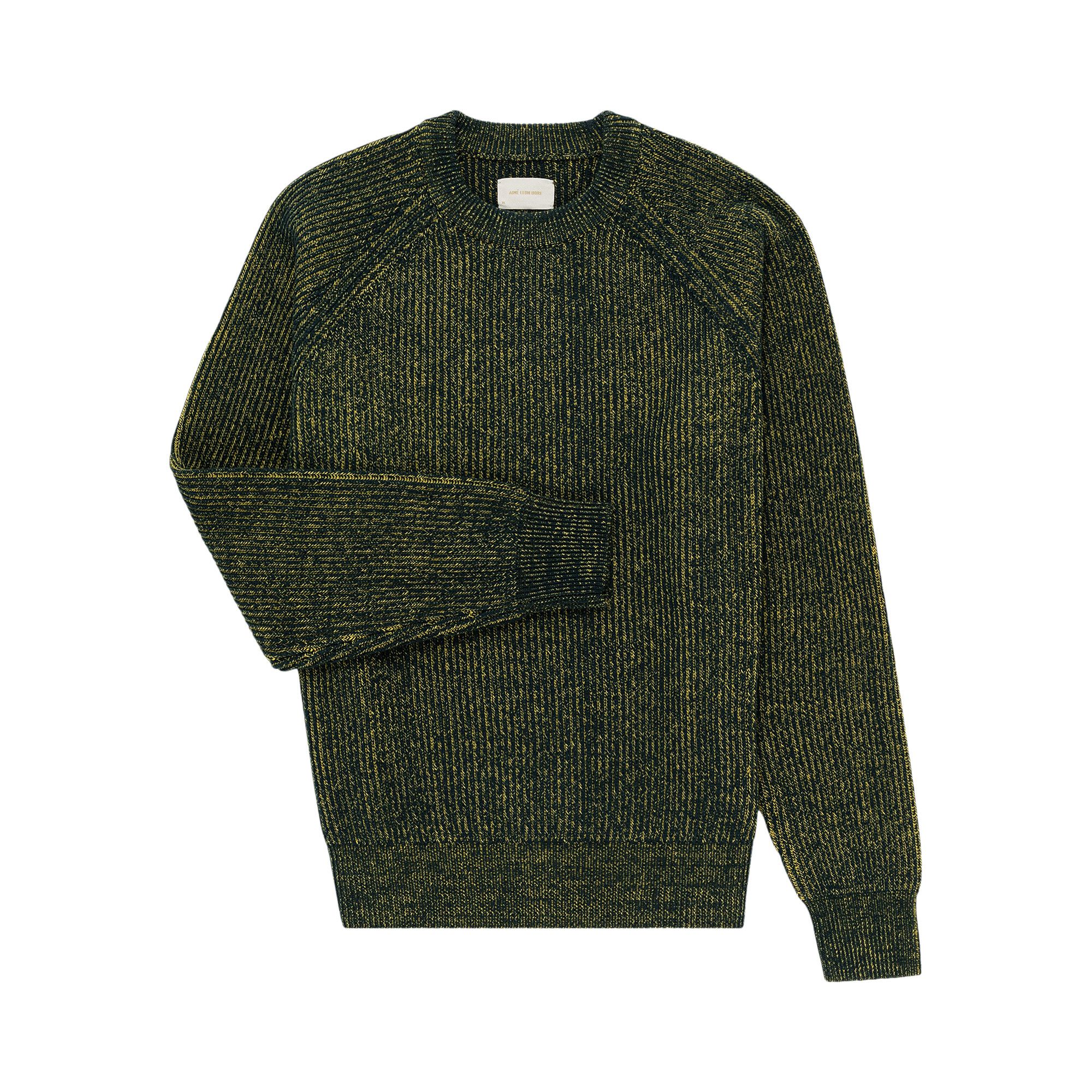 Buy Aimé Leon Dore Plaited Crewneck Sweater 'Pine Grove