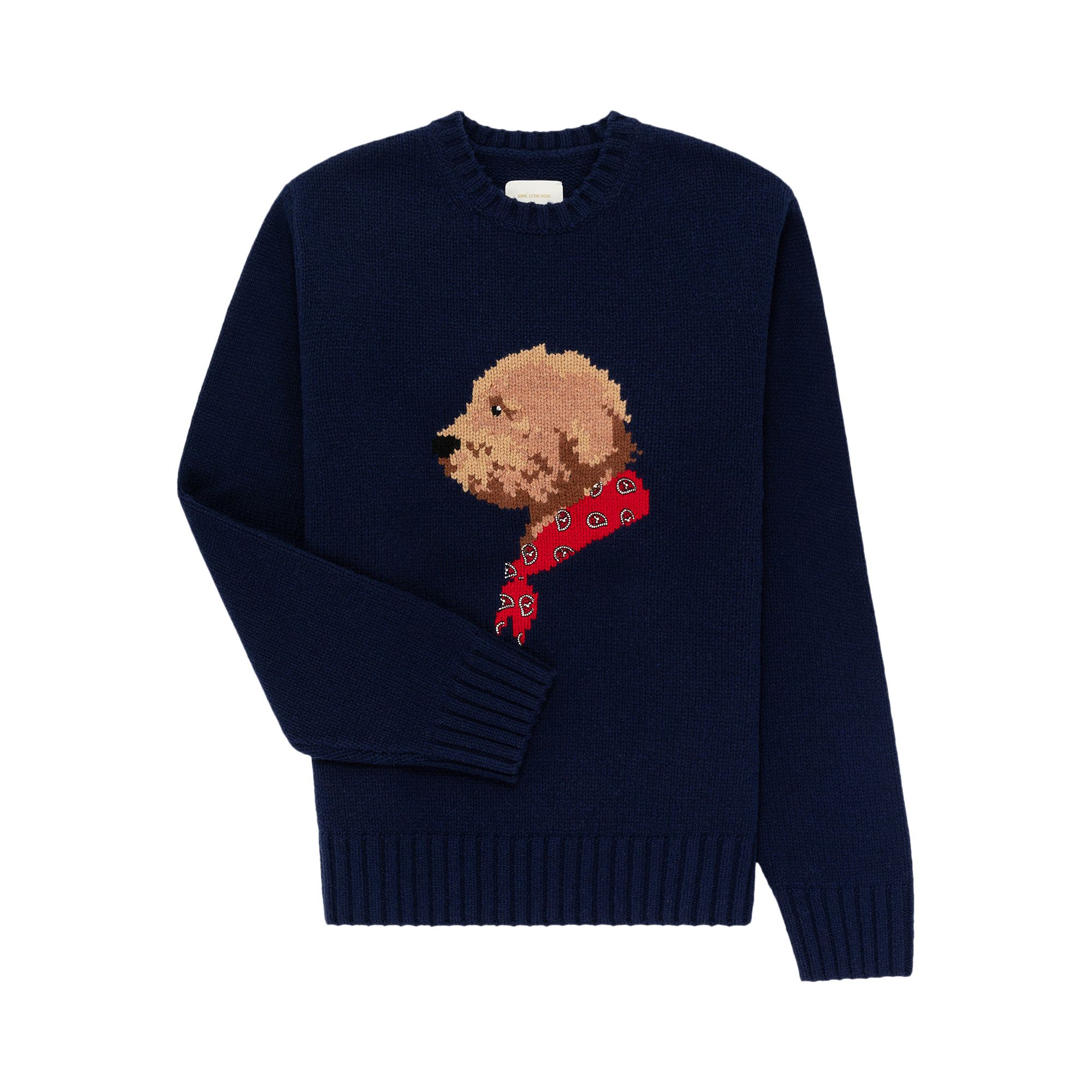 Buy Aimé Leon Dore Collegiate Buddy Knit Sweater 'Indigo