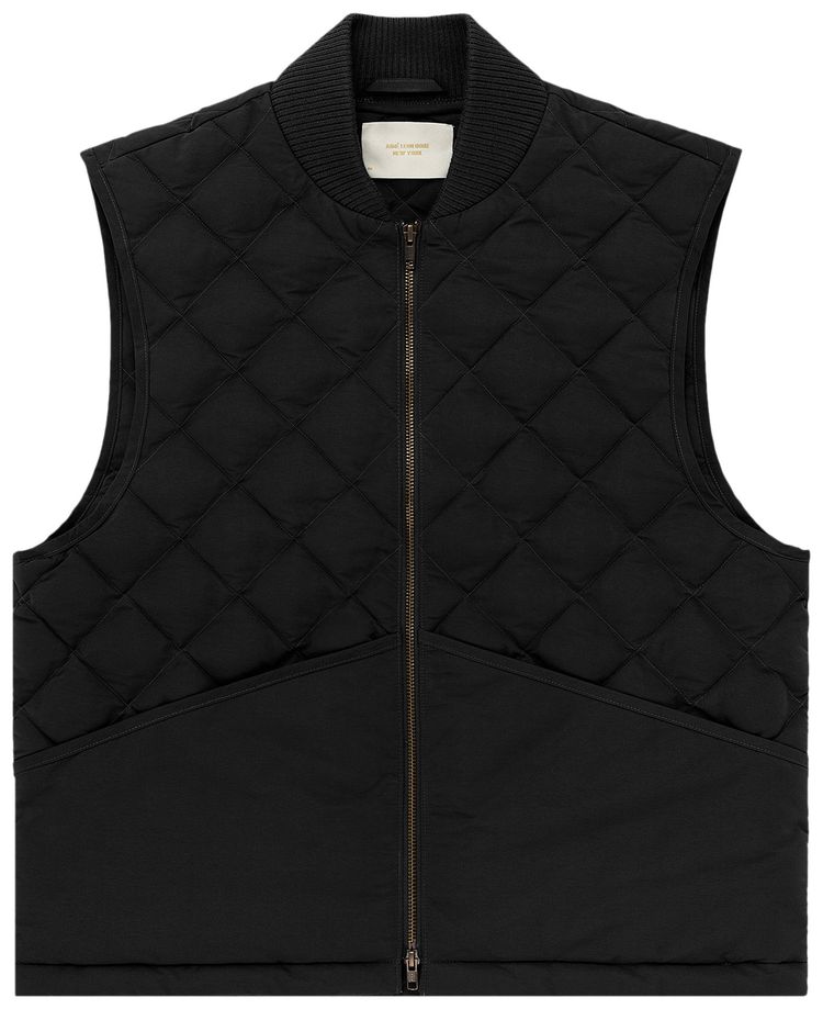 Aime Leon Dore Quilted Vest Jet Black
