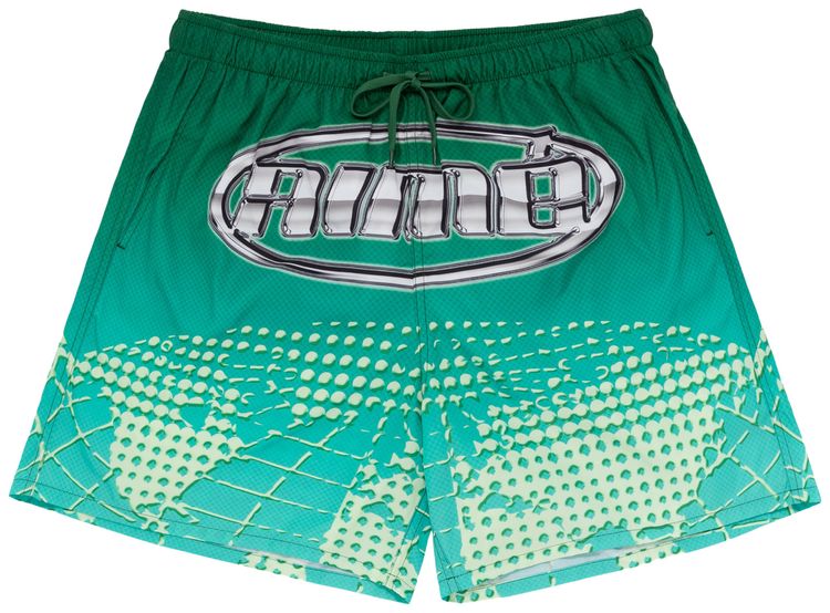 Aime Leon Dore Chrome Logo Swim Short Pine Grove