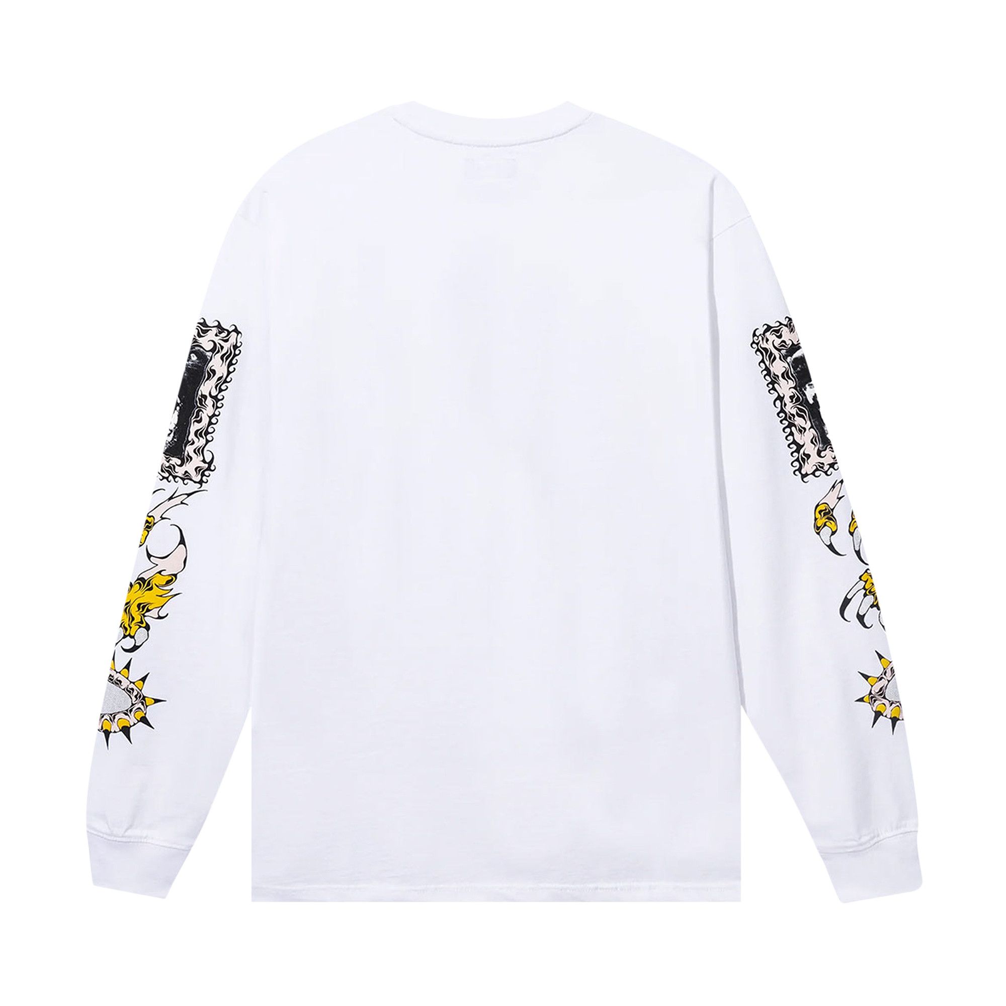 Buy Market Warped Beware Long-Sleeve T-Shirt 'White' - 398000373