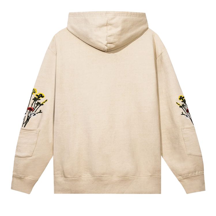 Market Bouquet Pullover Hoodie Ecru
