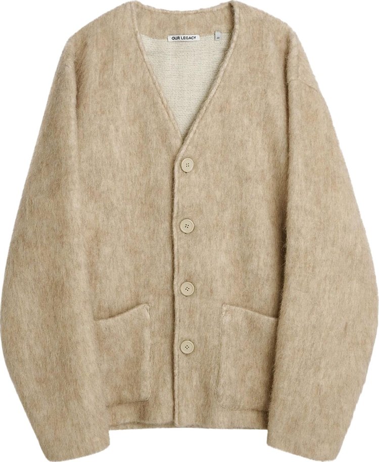 Our Legacy Mohair Cardigan 'Antique White'