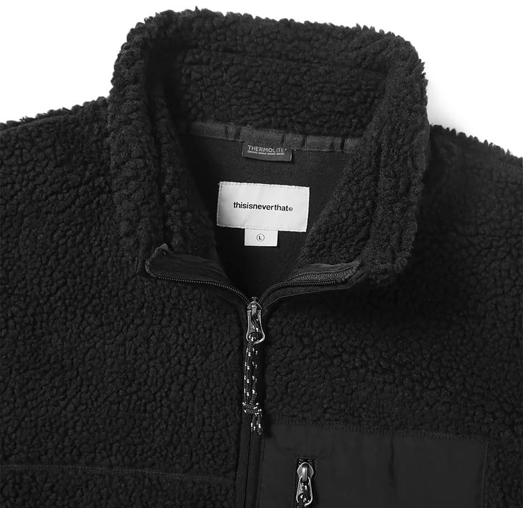 thisisneverthat SP Sherpa Fleece Jacket Black