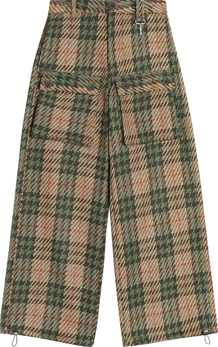 Reese Cooper Knit Plaid Wool Front Pocket Pant 'Multicolor'