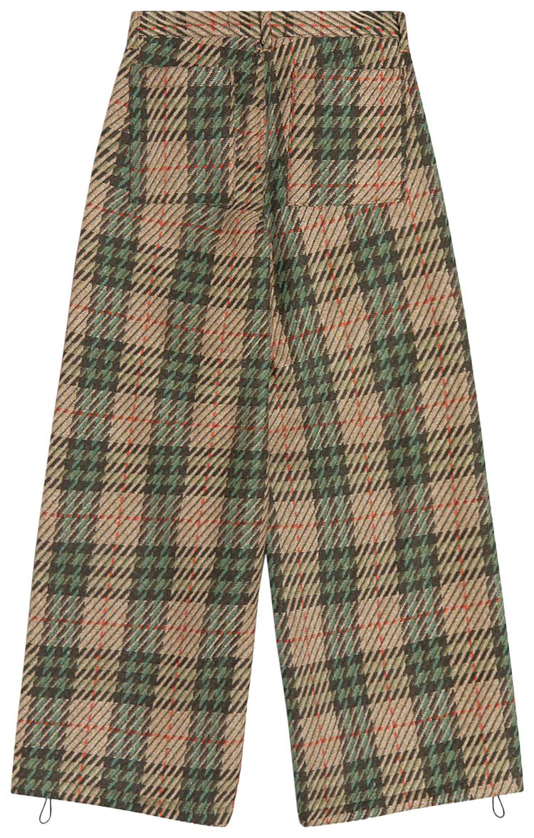 Reese Cooper Knit Plaid Wool Front Pocket Pant Multicolor