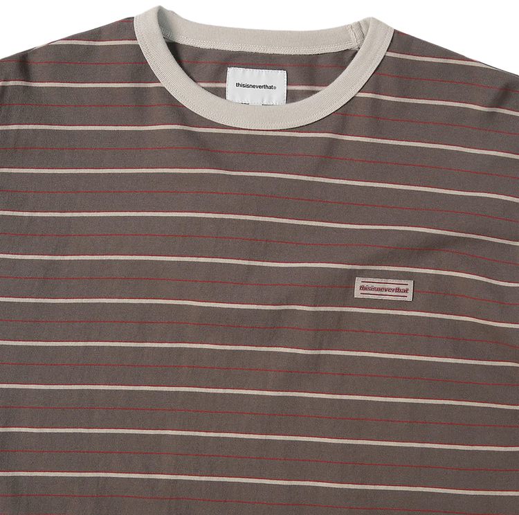 thisisneverthat Bold Stripe Long Sleeve Tee Brown