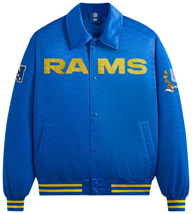 Kith For The NFL Rams Satin Bomber Jacket Greek