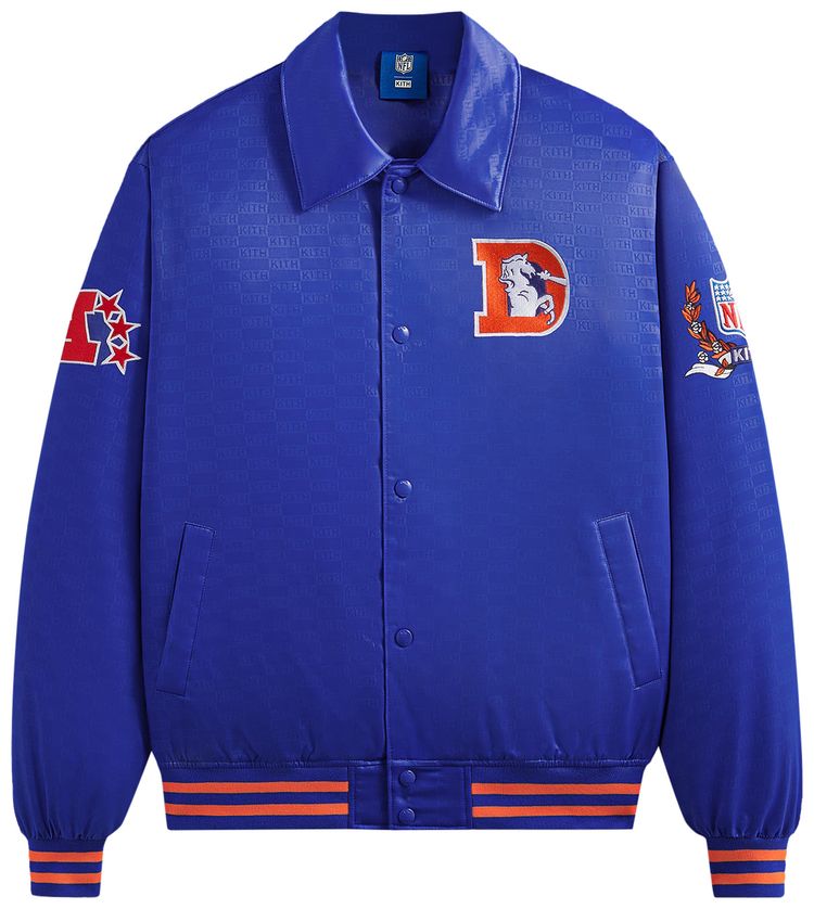 Kith For The NFL Broncos Satin Bomber Jacket Sonam