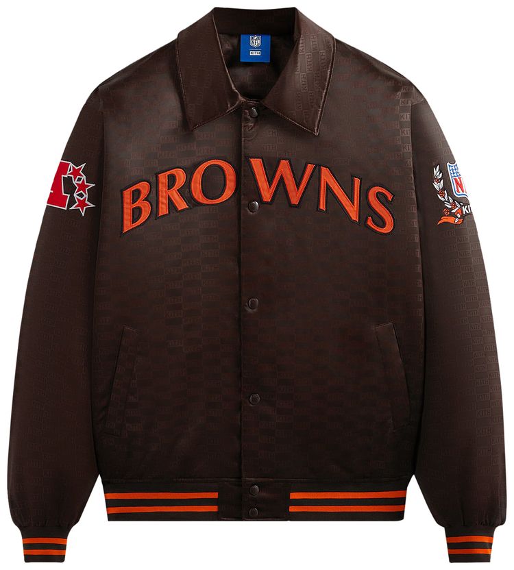 Kith For The NFL Browns Satin Bomber Jacket Zoom