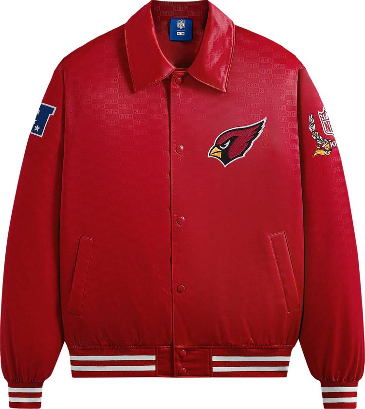 Kith For The NFL Cardinals Satin Bomber Jacket Modified