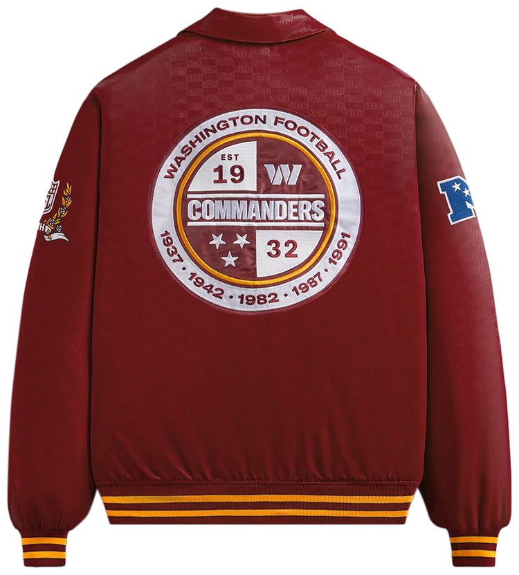 Kith For The NFL Commanders Satin Bomber Jacket Prompt