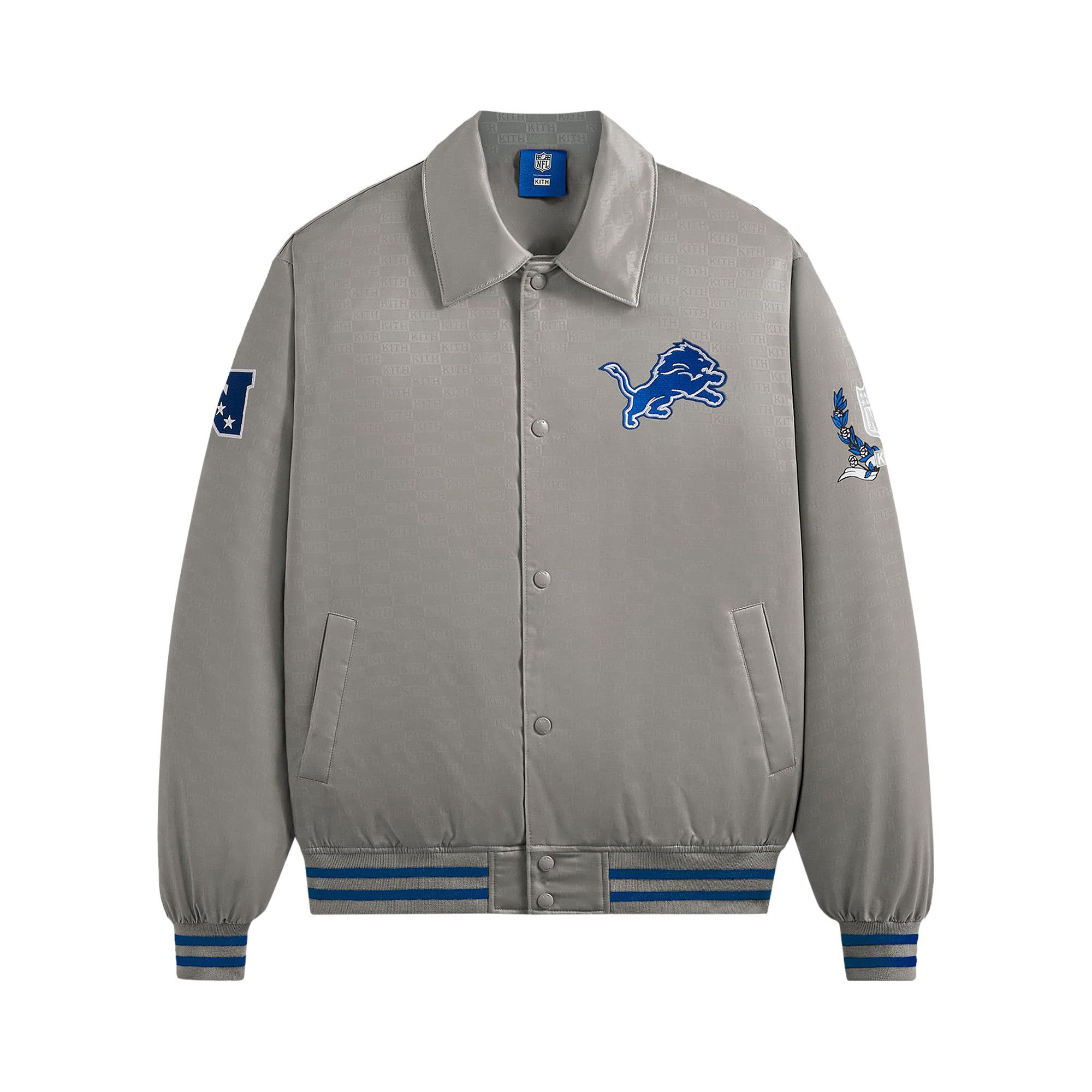 Buy Kith For The NFL Lions Satin Bomber Jacket Chain
