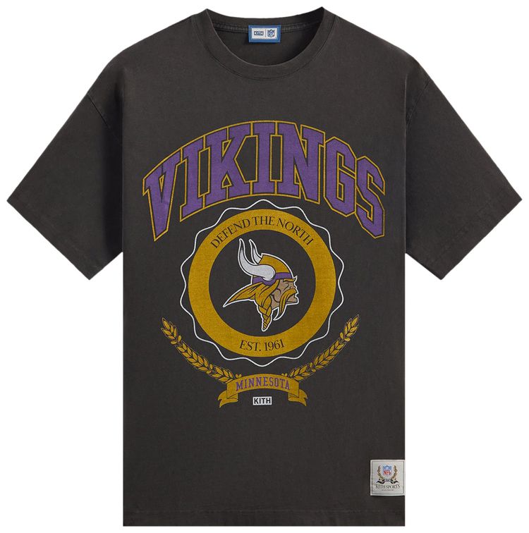 Kith For The NFL Vikings Vintage Tee Black
