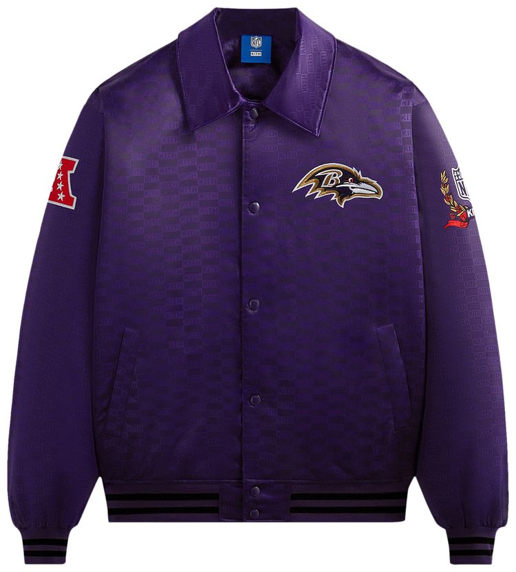 Kith For The NFL Ravens Satin Bomber Jacket Traveler