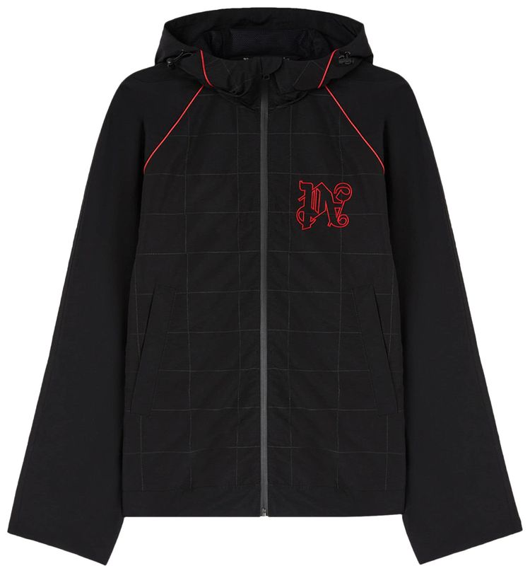 Palm Angels x Haas MoneyGram F1 Team Shell Jacket BlackRedWhite