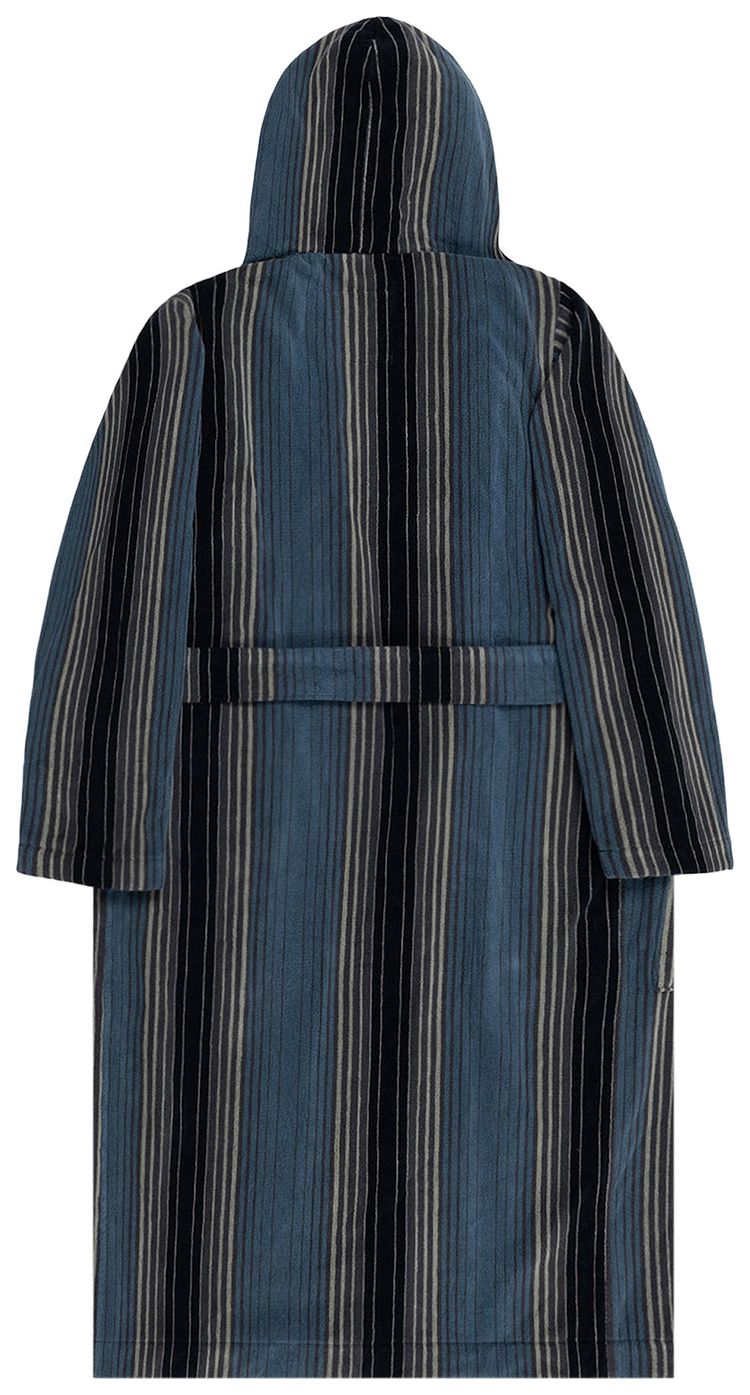 Stussy x Tekla Terry Hooded Bathrobe Multi Striped