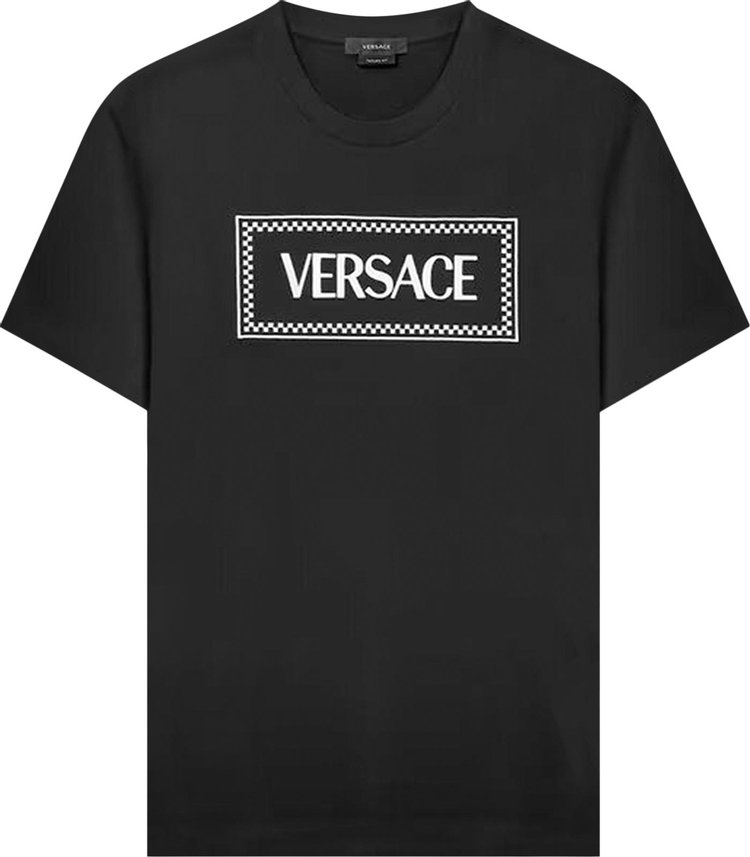 Versace Embroidered Logo Compact T-Shirt 'Black'