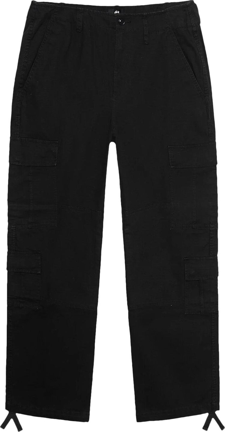 Buy Stussy Ripstop Surplus Cargo Pants 'Black' - 116586P BLAC | GOAT