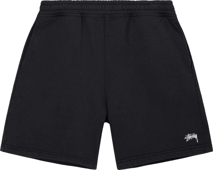 Buy Stussy Stock Logo Shorts 'Washed Black' - 112305 WASH | GOAT