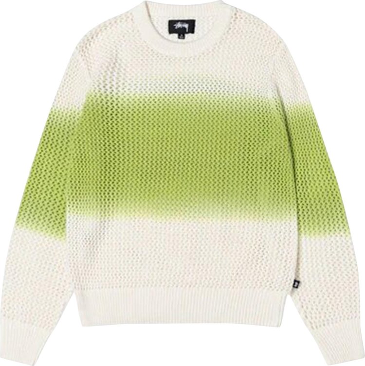Stussy Pigment Dyed Loose Gauge Sweater 'Bright Green'