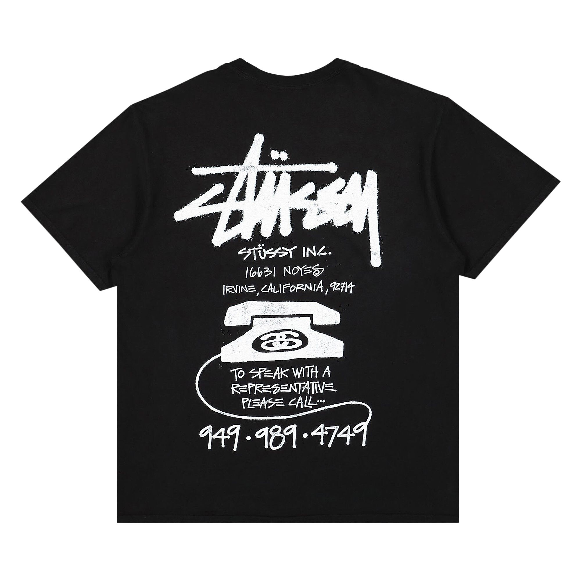 【Stussy】 Modern Age Pigment Dyed T-Shirt Black Modern Age Tee Pigment Dyed – Navy | Tees | Stüssy