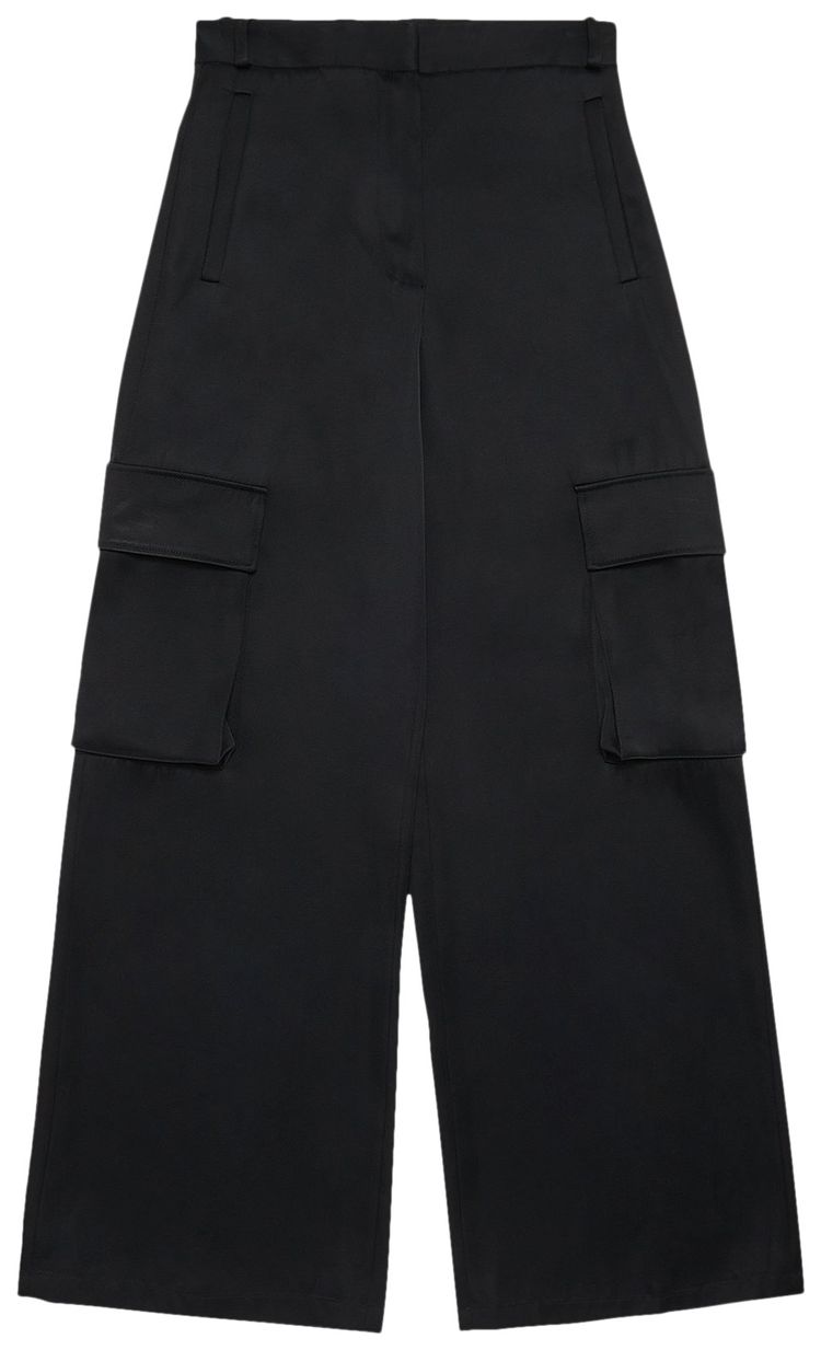 Versace Informal Pants Duchesse Viscose Fabric Black