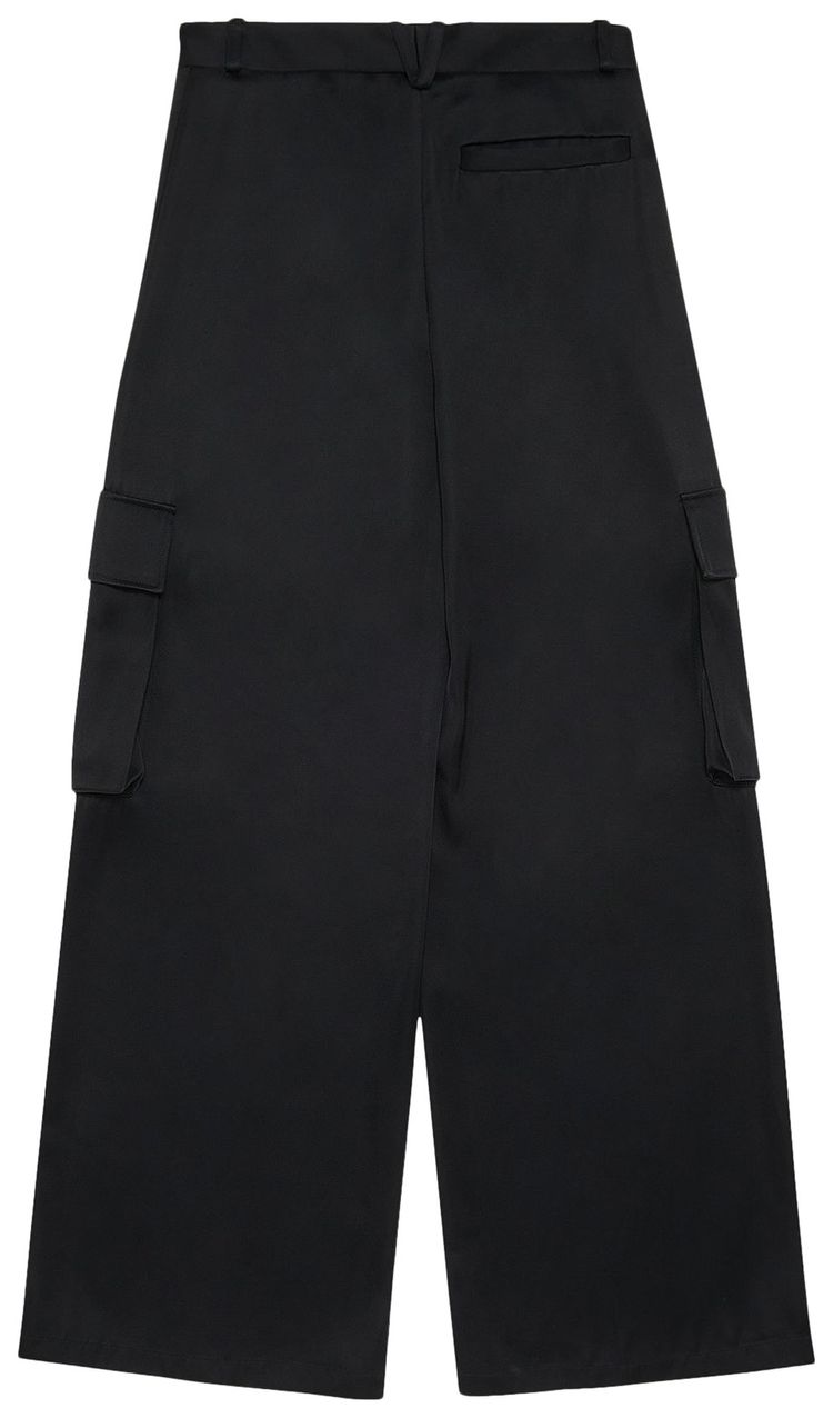 Versace Informal Pants Duchesse Viscose Fabric Black