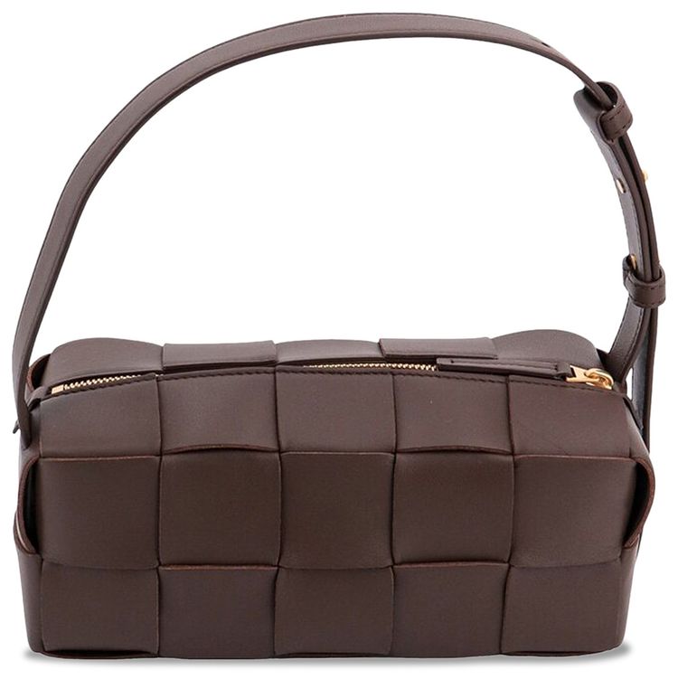 Bottega Veneta Small Brick Shoulder Bag Light BrownGold