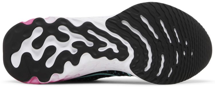 Nike Wmns React Infinity Run Flyknit 3 Black Pink Prime Dynamic Turquoise