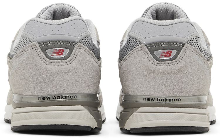 New Balance 990v4 Big Kid Kool Grey Silver Filigree