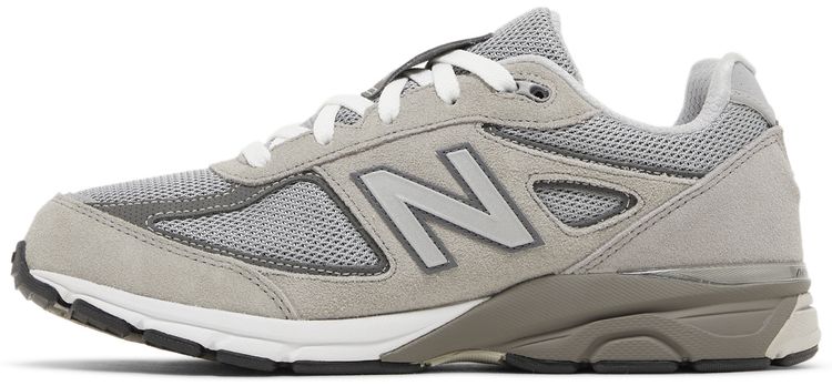 New Balance 990v4 Big Kid Kool Grey Silver Filigree