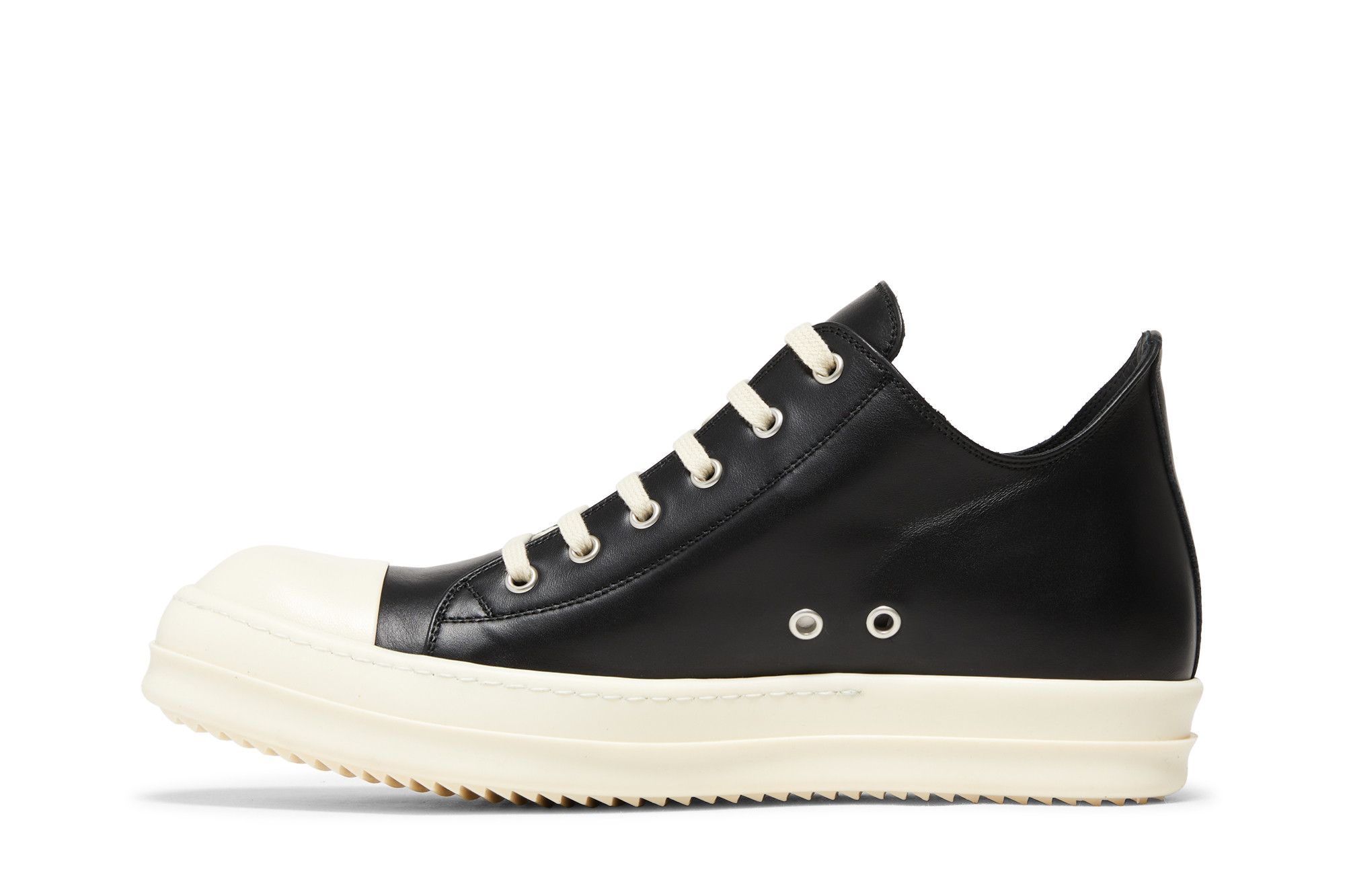 RICK OWENS | LOW SNEAKERS LPO BLACK/MILK/MILK スニーカー Buy Rick Owens EDFU Low 'Black Milk' - RU01C4891 LPO 911 | GOAT