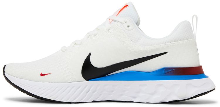 Nike React Infinity Run Flyknit 3 White Photo Blue Red