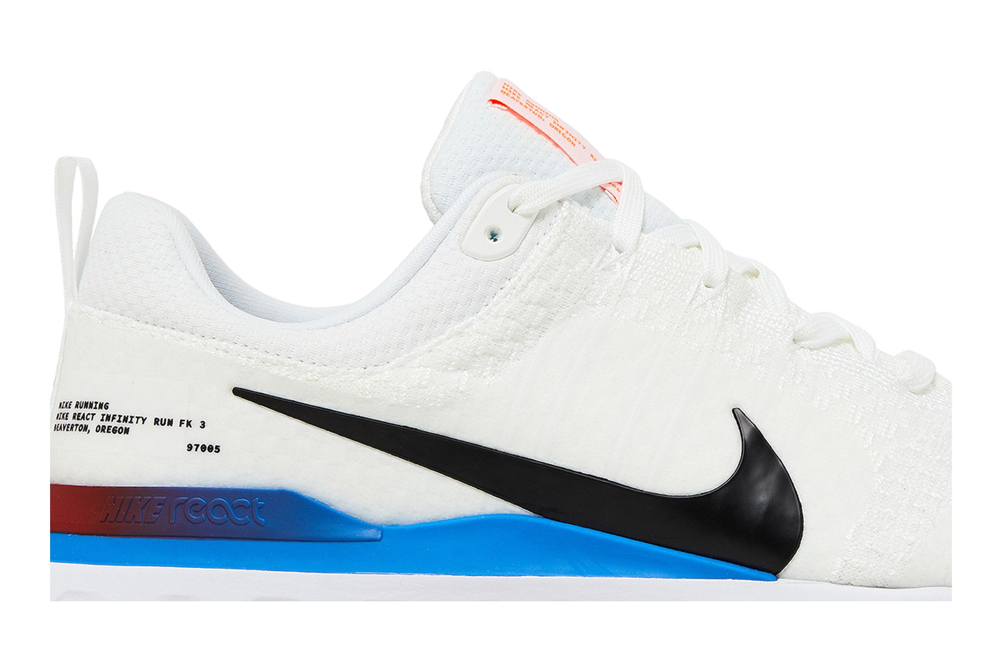 Buy React Infinity Run Flyknit 3 White Photo Blue Red FJ3994 100 GOAT CA