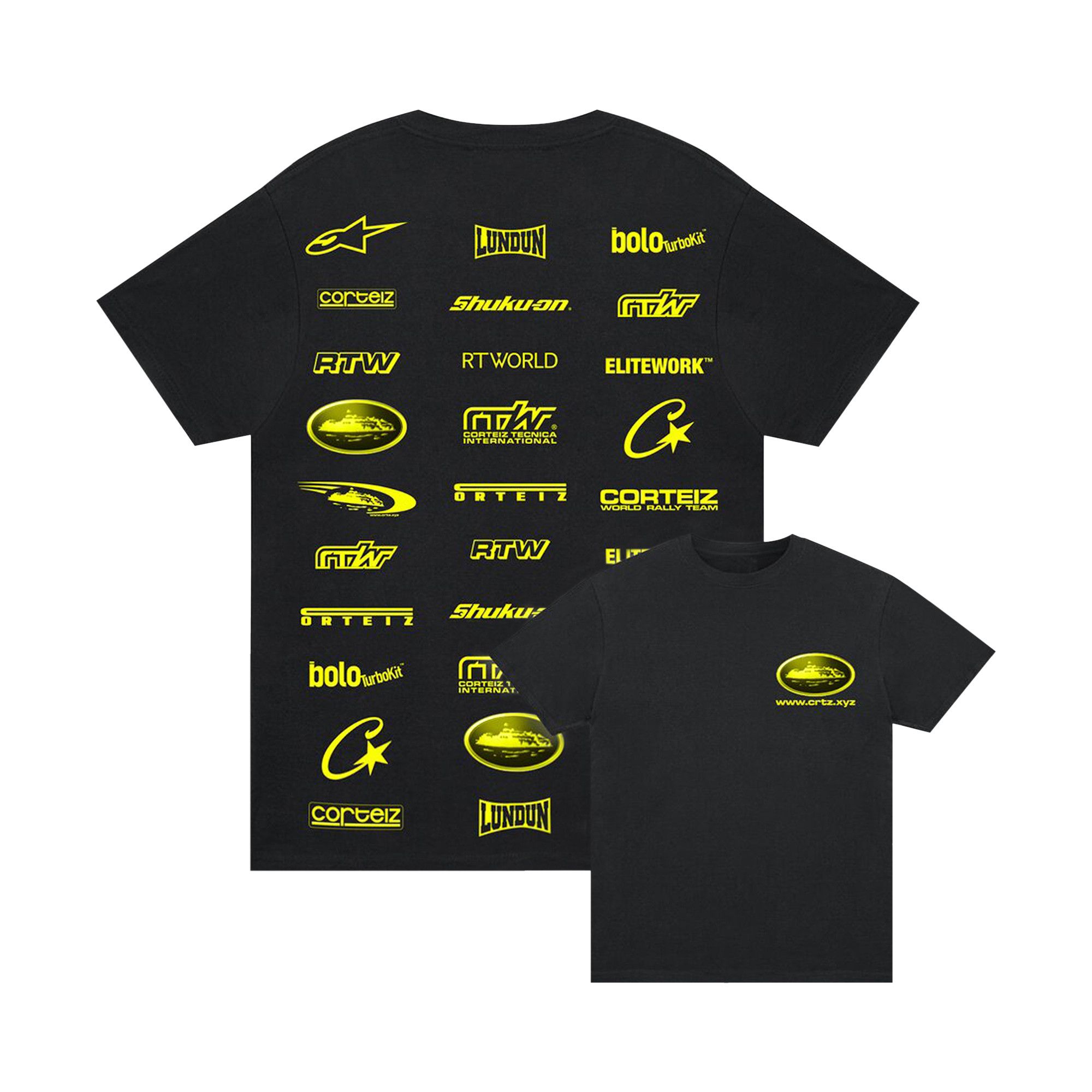 Buy Corteiz Rally Vinylz Tee 'Black' - 7892 1FW230103RVT