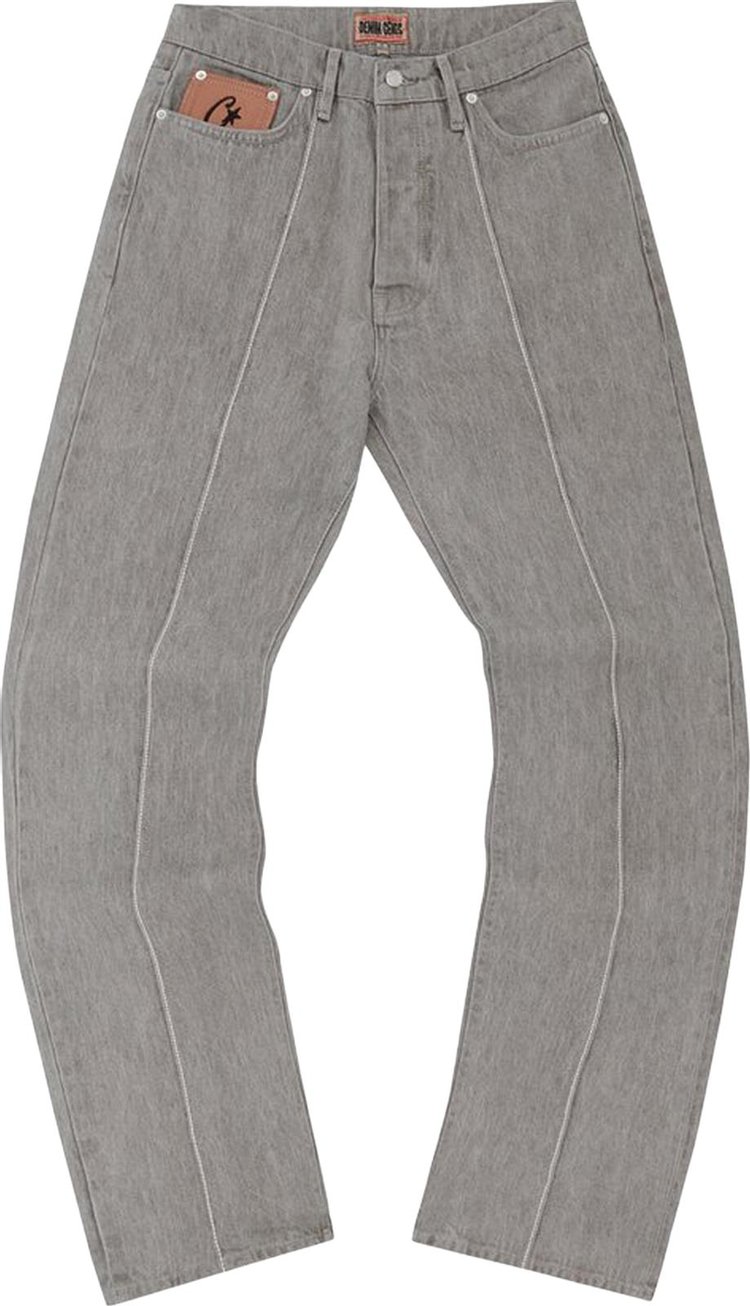 Corteiz C-Star Denim Jeans 'Grey'