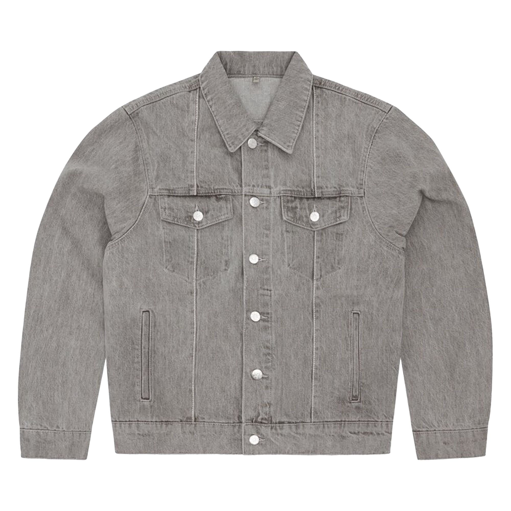 Buy Corteiz C-Star Denim Trucker Jacket 'Grey' - 7892
