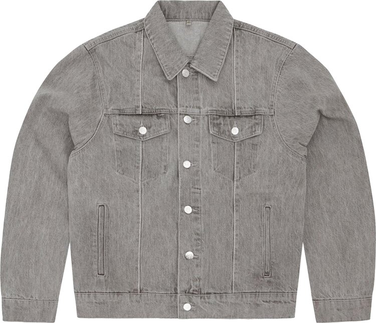 Corteiz C Star Denim Trucker Jacket Grey