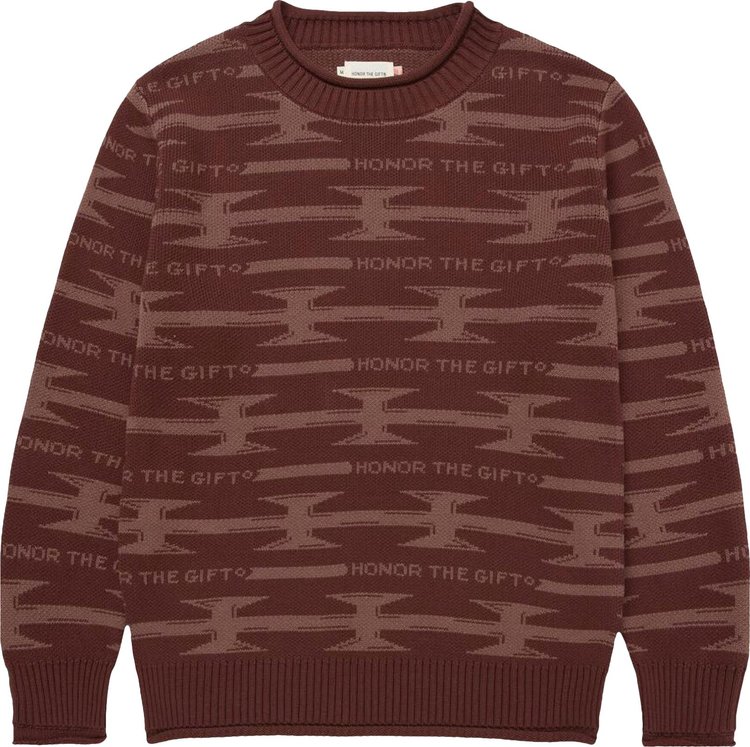 Honor The Gift Wire Knit Sweater 'Brown'