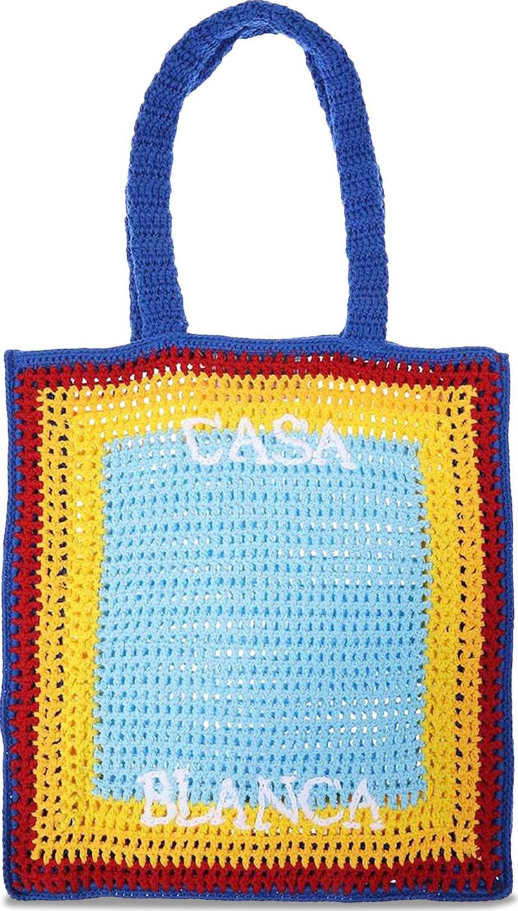 Casablanca Arch Crochet Bag 'Blue'