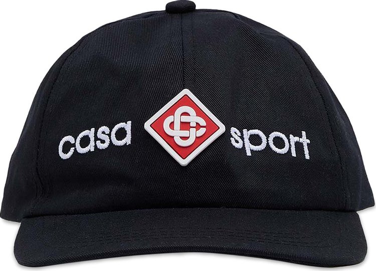 Gorra Negra Casablanca Casa Sport Logo Embroidered