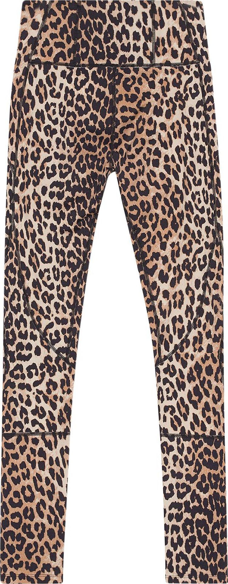 GANNI Active Ultra High Waist Tights Leopard