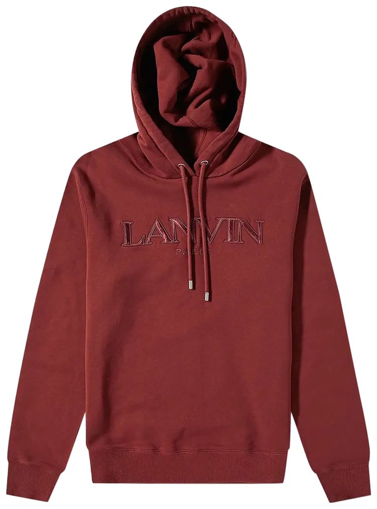 Buy Lanvin Curb Long Fleece Eusebio Hoodie 'Burgundy' RM HO0001 J210 P23 39 GOAT UK
