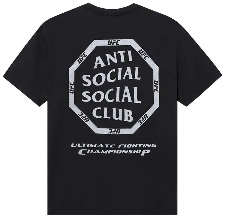 Anti Social Social Club x UFC Ultimatum Tee Black